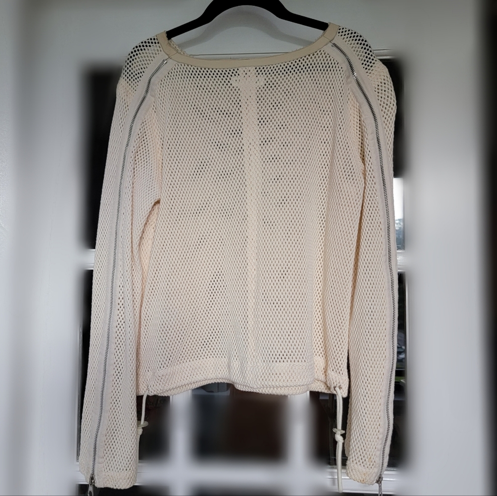 Rag & Bone Long Sleeev Net Top, Size Xs - image 5